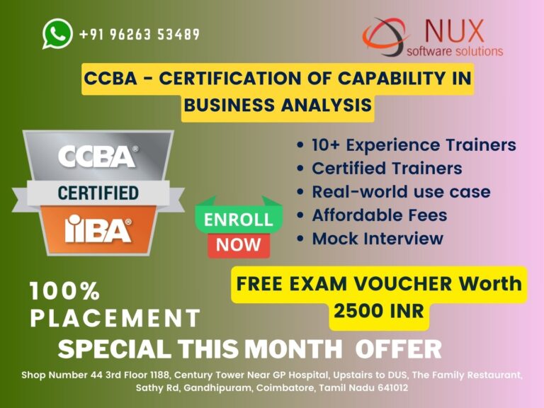 CCBA - Certification of Capability in Business Analysis