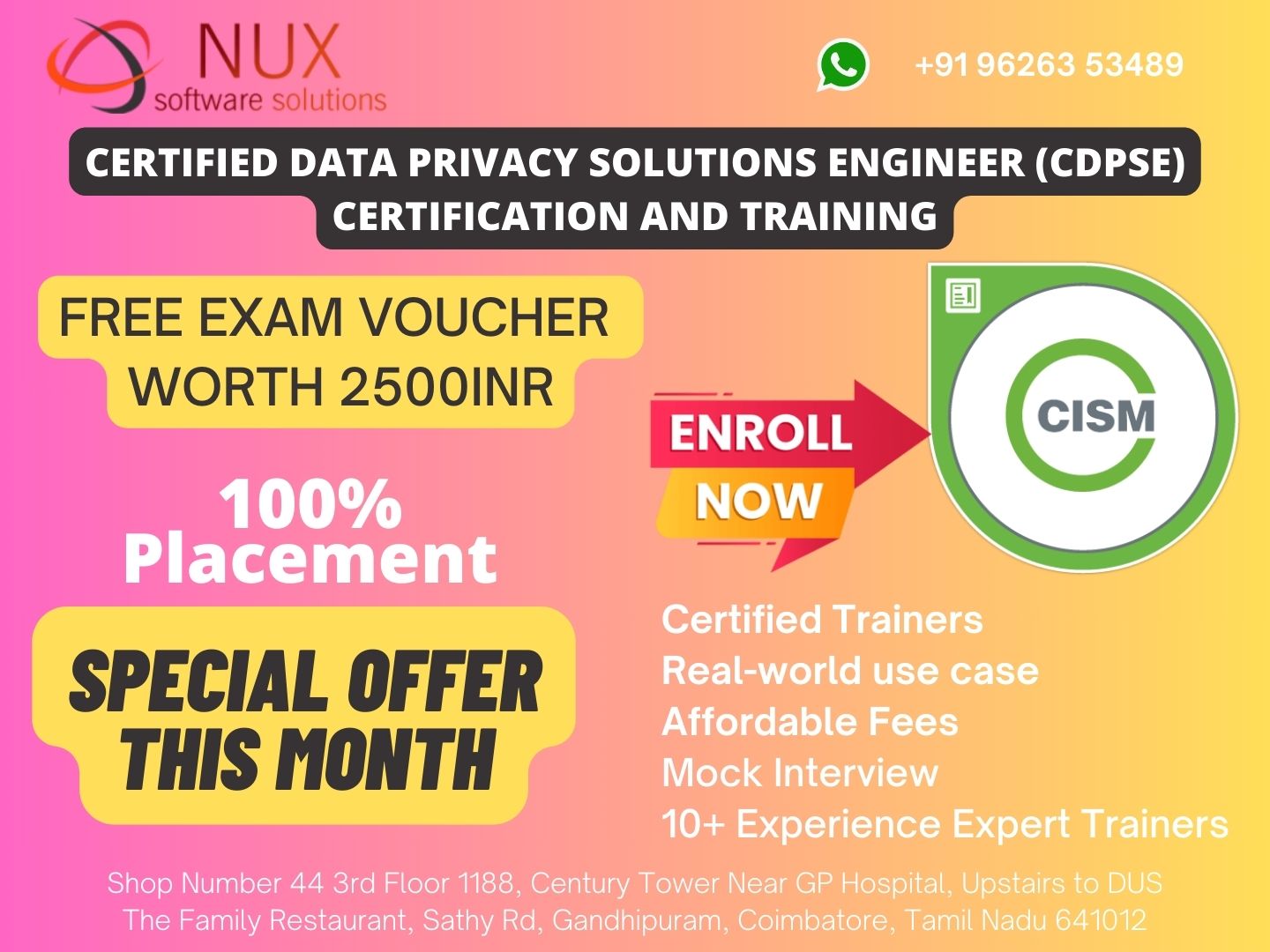 Certified Data Privacy Solutions Engineer (CDPSE)