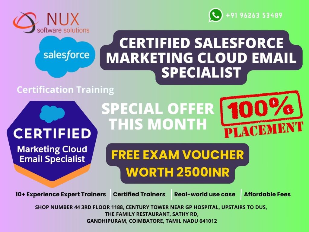 Certified Salesforce Marketing Cloud Email Specialist