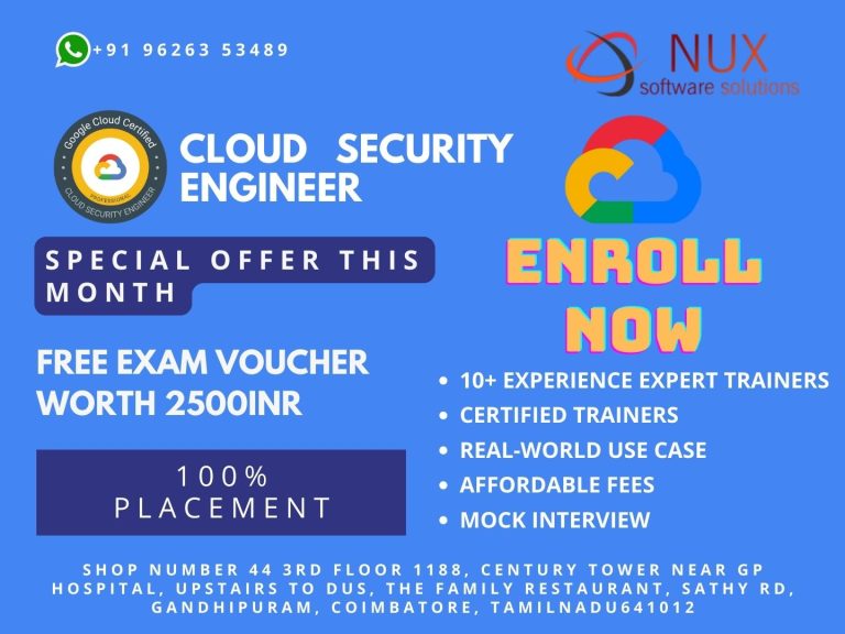 Cloud Security Engineer Training and Certification in Coimbatore