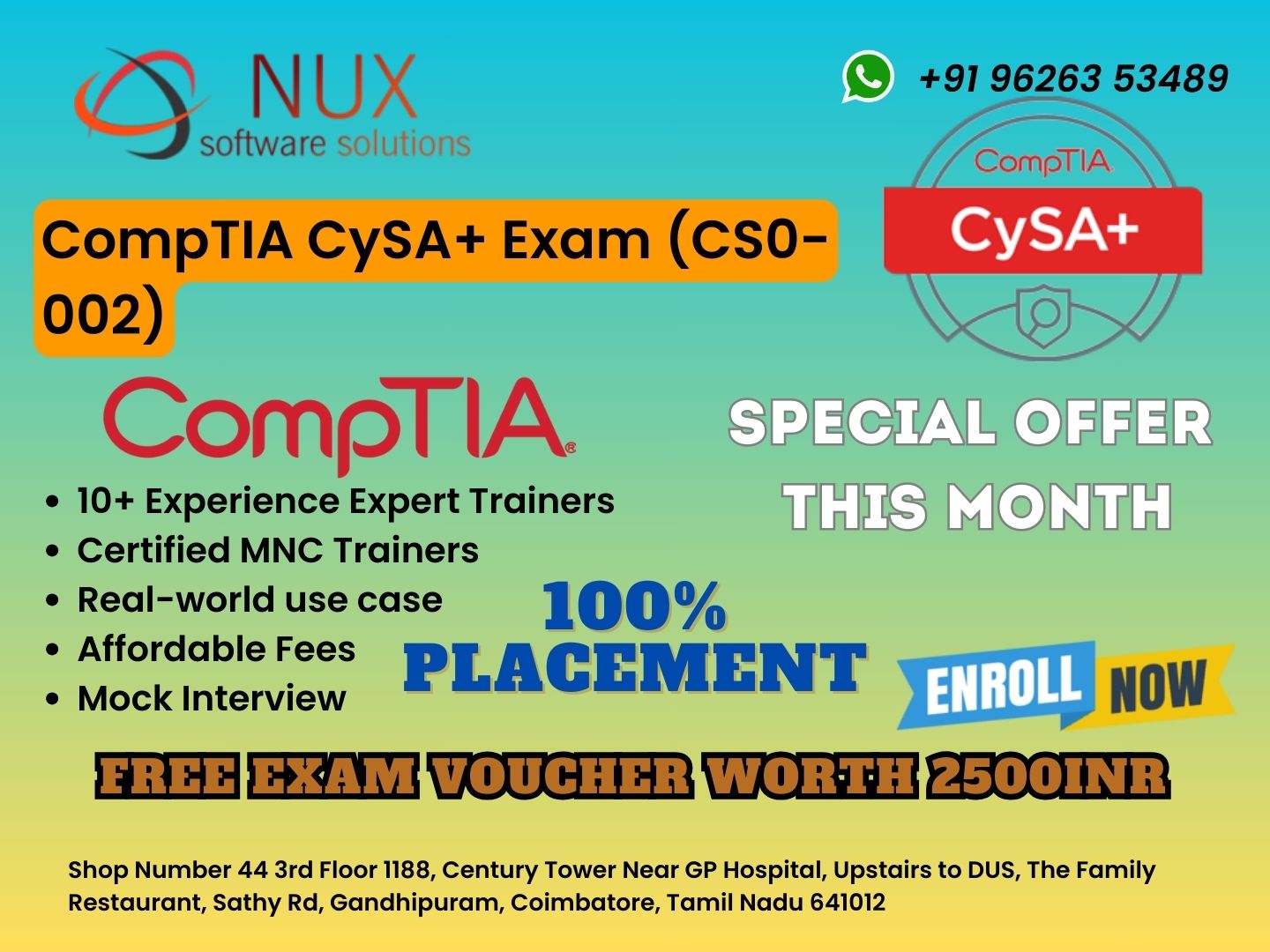 CompTIA CySA+ Exam (CS0-002)