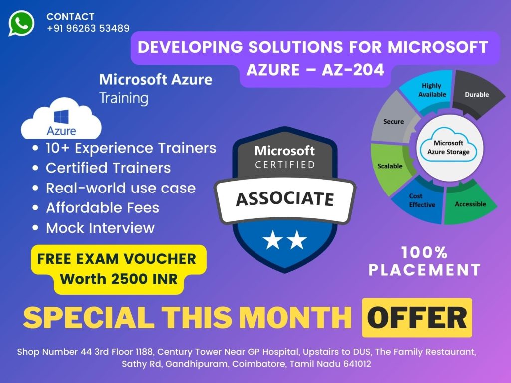 Microsoft Certified: Developing Solutions for Microsoft Azure Training and certification - AZ-204