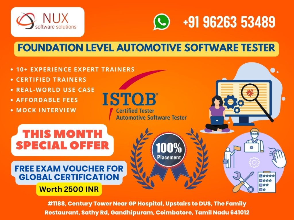 Foundation Level Automotive Software Tester