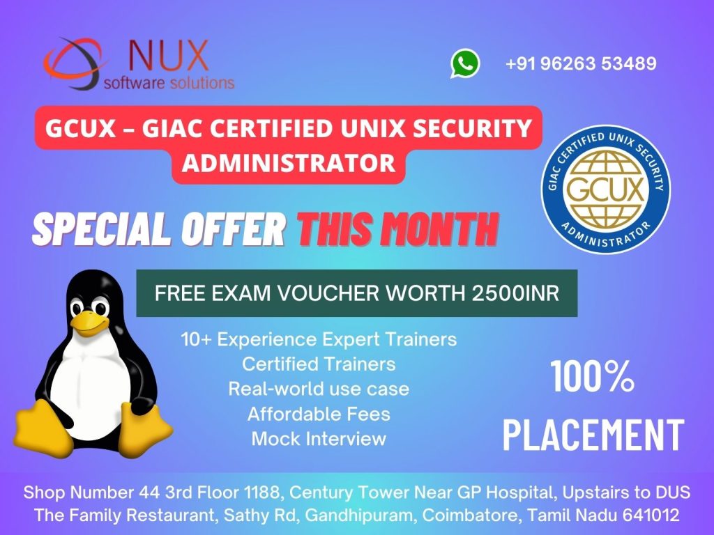 GCUX - GIAC Certified Unix Security Administrator