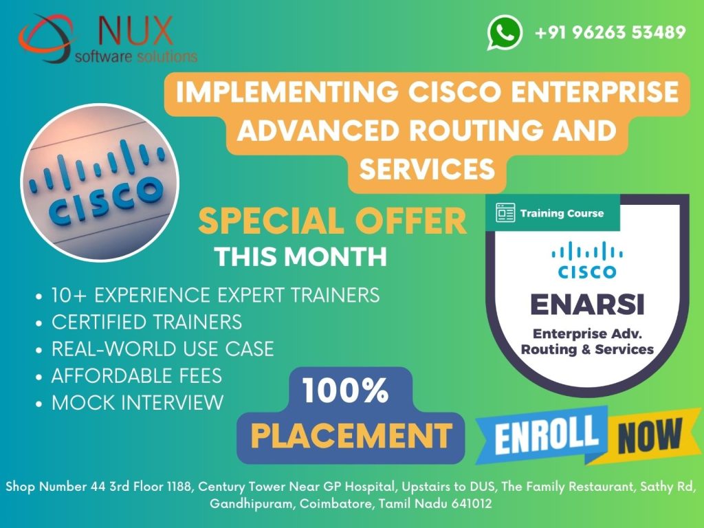 Implementing Cisco Enterprise Advanced Routing and Services (ENARSI) (300-410)