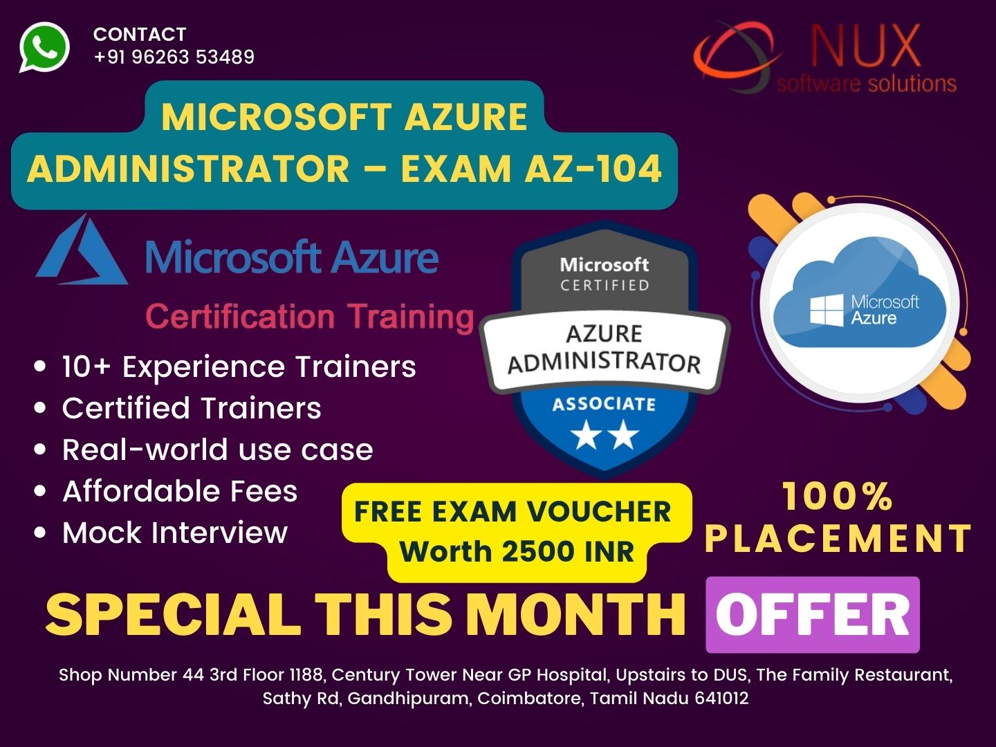 Microsoft Certified: Azure Administrator - Exam AZ-104 Training and certification