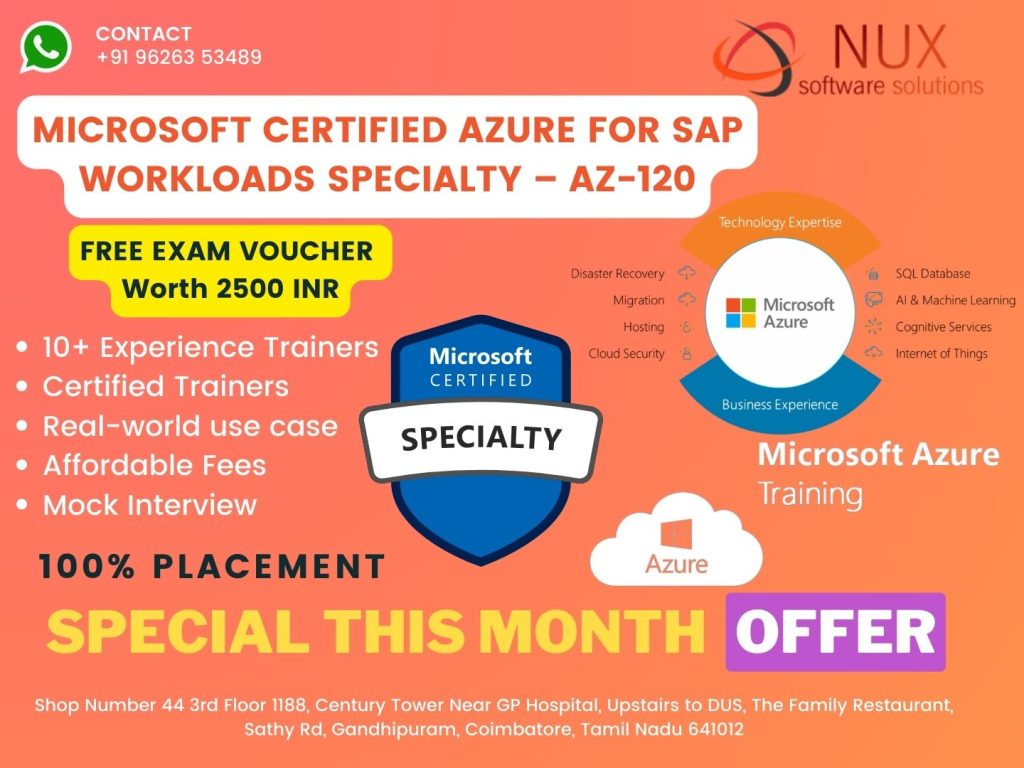 Microsoft Certified: Azure for SAP Workloads Specialty Training and certification - AZ-120