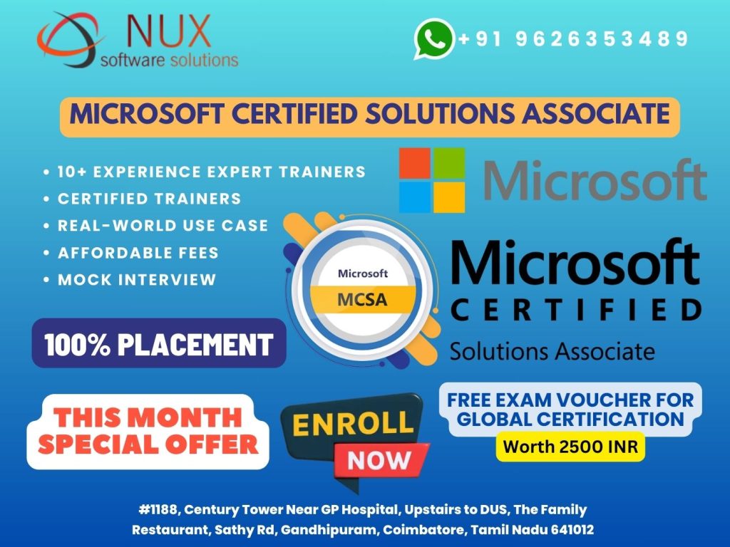 Microsoft Certified Solutions Associate (MCSA)