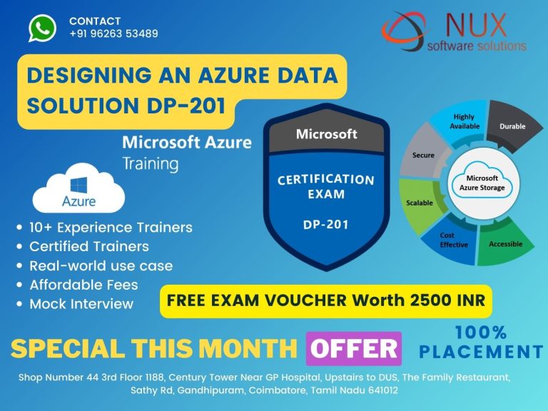 Microsoft Certified: Designing an Azure Data Solution DP-201 Training and Certification