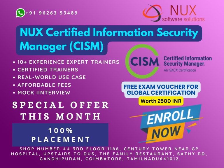 NUX Certified Information Security Manager (CISM)