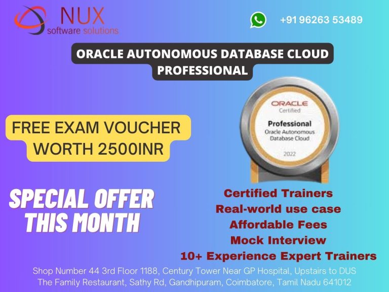 Oracle Autonomous Database Cloud Professional