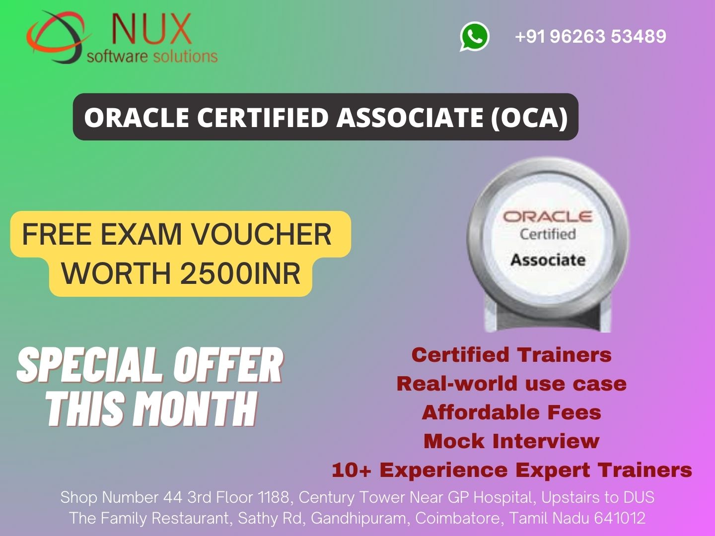 Oracle Certified Associate (OCA)