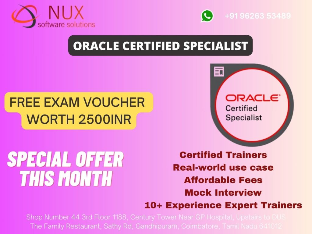 Oracle Certified Specialist