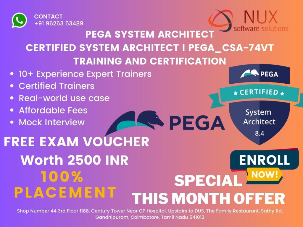 Pega System Architect Certified System Architect I Pega_CSA-74Vt