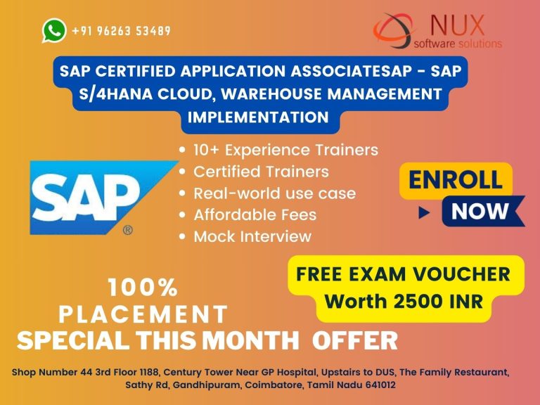 SAP Certified Application AssociateSAP - SAP S_4HANA Cloud, warehouse management implementation