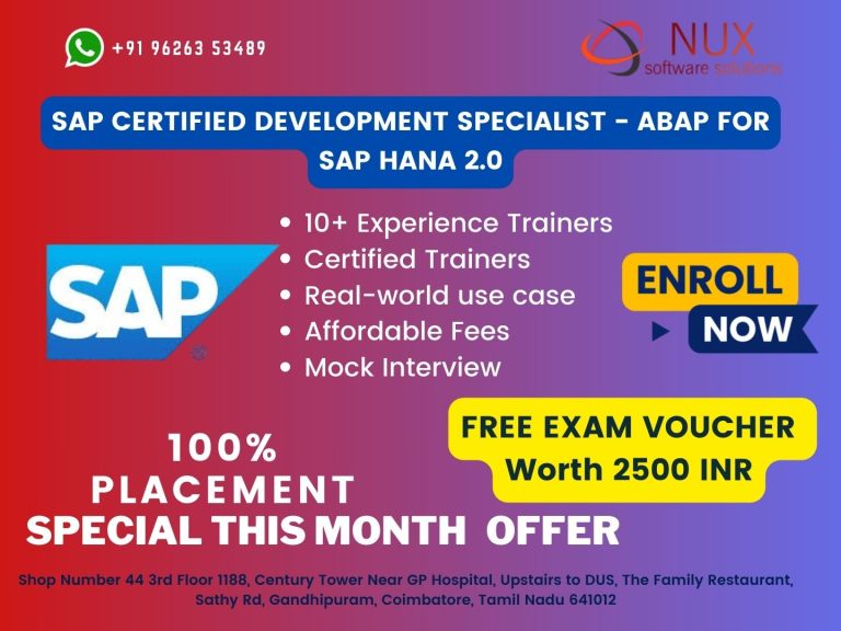 SAP Certified Development Specialist - ABAP for SAP HANA 2.0